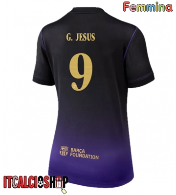 Barcelona Gabriel Jesus #9 Seconda Maglia Femmina 2026-27 Manica Corta